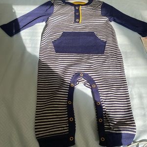 Striped baby boy onesie
